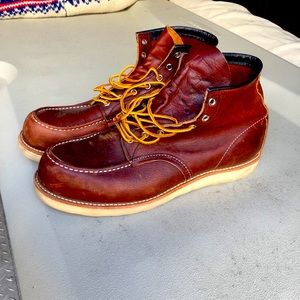 RED WING 8138 HERITAGE WORK 6" MOC TOE BOOT